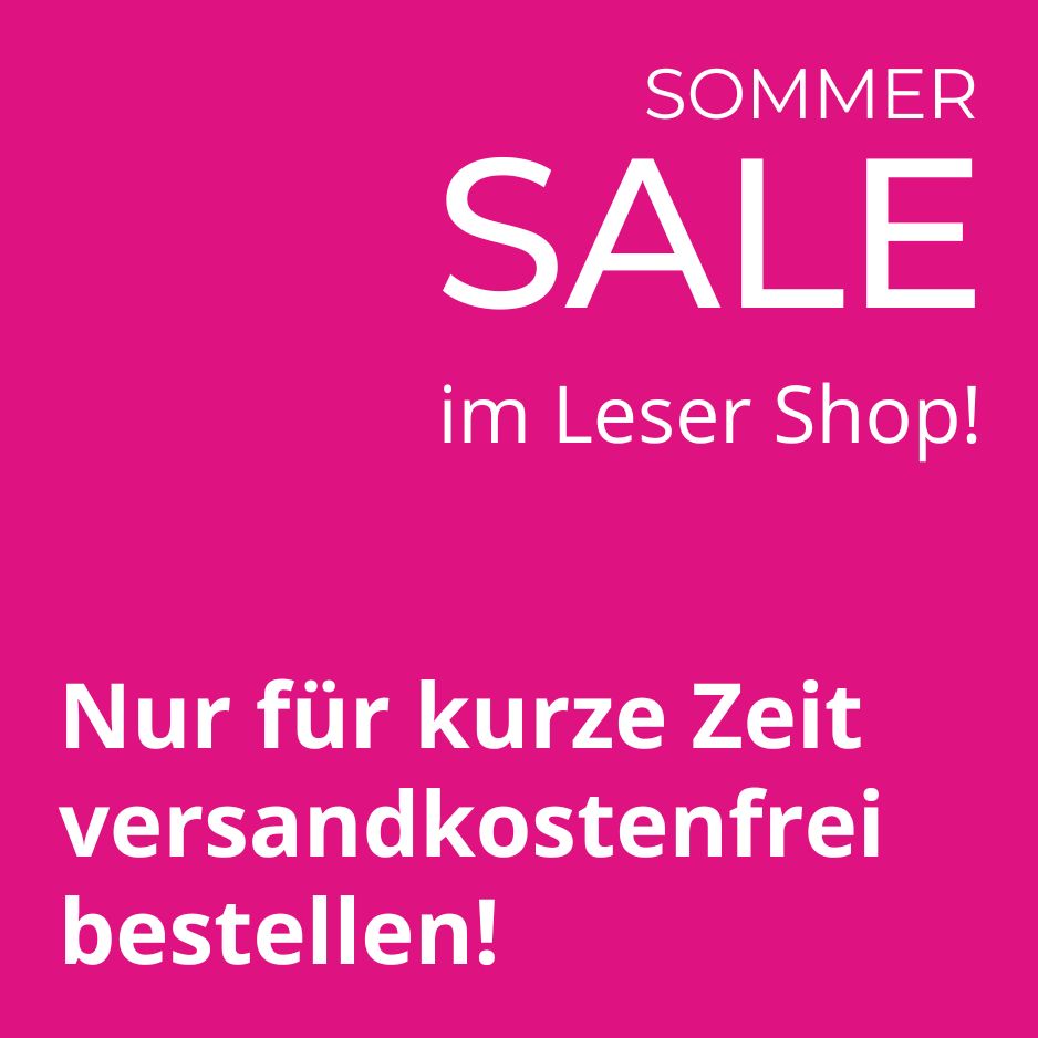 Flyer in Magenta mit Text Sommer Sale im Lesershop. Jetzt versandkostenfrei bestellen!