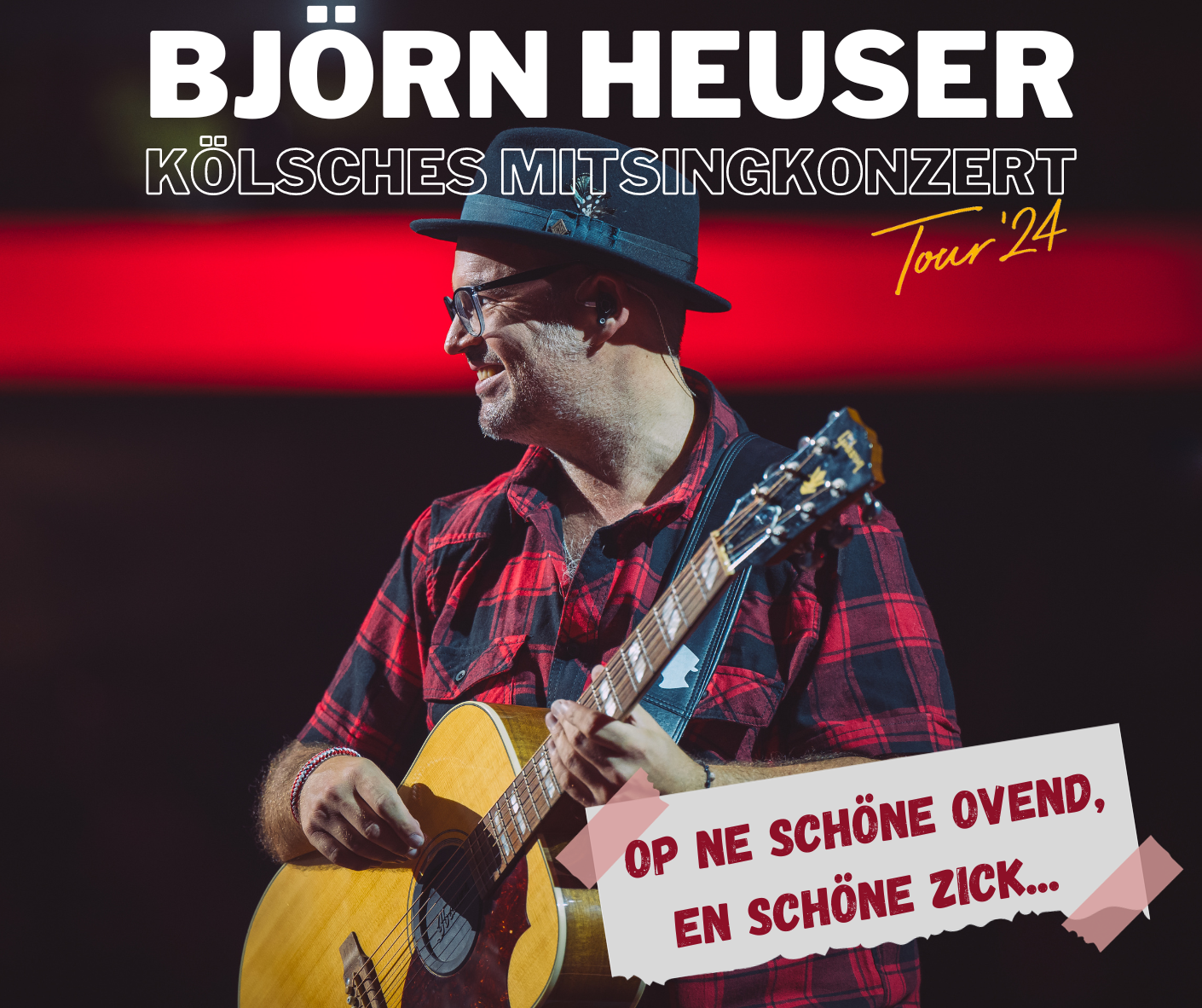 Kölner Sänger Björn Häuser mit Gitarre