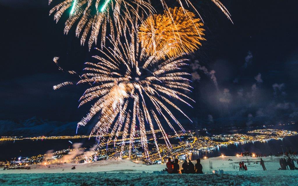 Feuerwerk in Norwegen